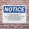 Signmission Flammable Or Combustible Liquids Vapors OSHA Notice Sign, Plastic, 10in W x 7in L, 2PK OS-2PACK-NS-P-710-L-12776 - alternate 4